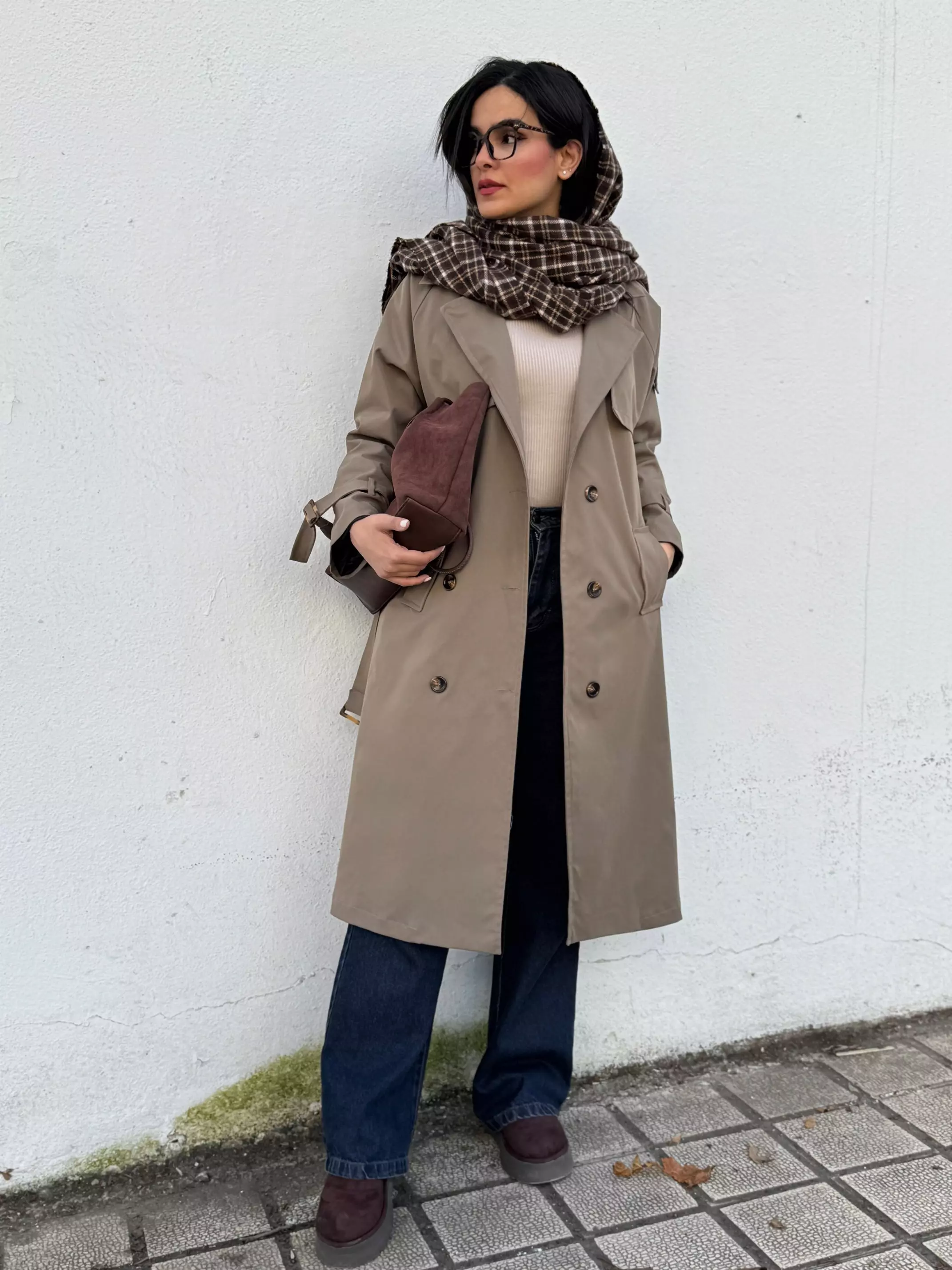 ترنچ کت بارانی آستردار شیدا